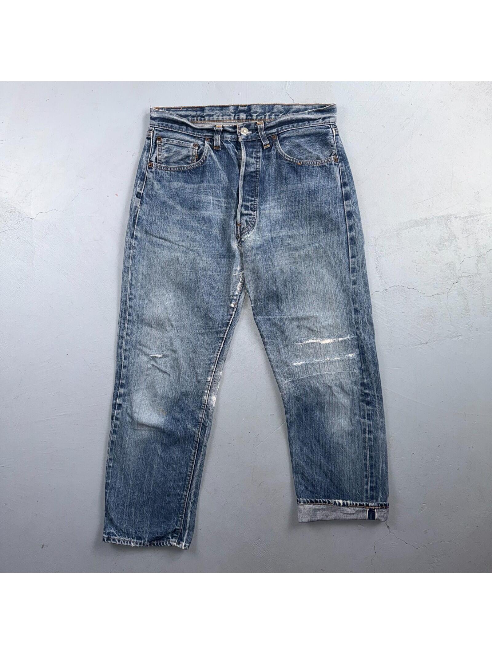 Levis 501 Vintage 70s Ss Redline Selvedge Usa Jeans Light Wash Xx Act 31x26